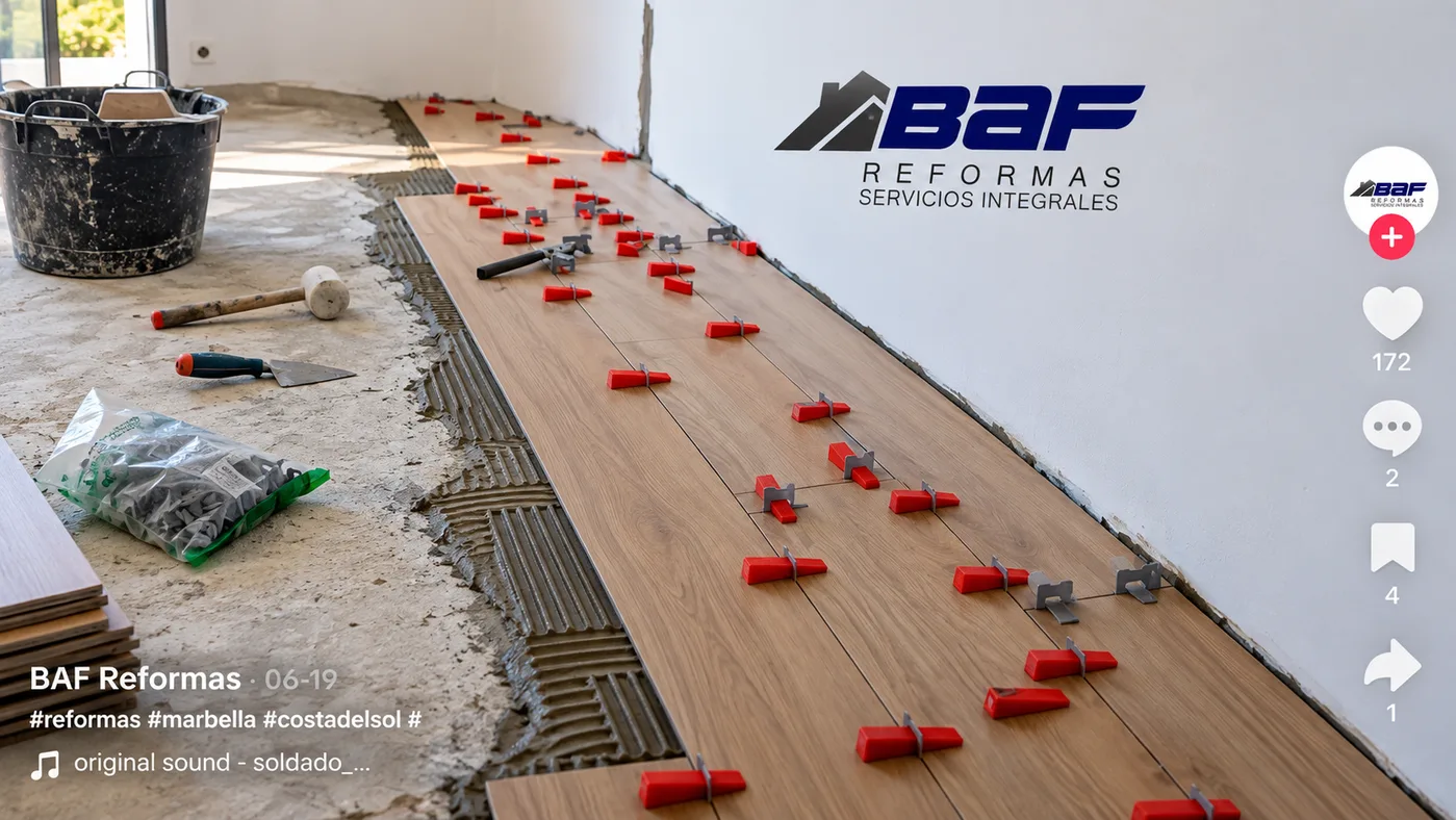 Instalación de suelo realizada por BAF